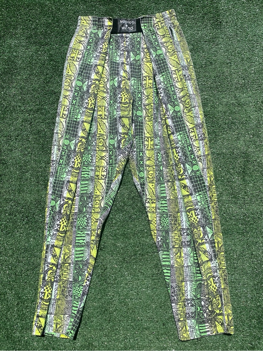 VTG 80’s Colorful Neon Patterned Muscle Beach Body Builder Pants Men’s SZ Small